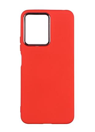 Чехол silicone cover metal frame (aa) для xiaomi redmi note 12 pro+ 5g 14.red