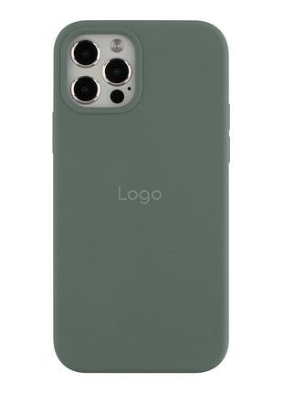 Чохол silicone case full size (aa) для iphone 12/12 pro 55.pine green