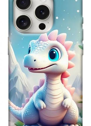Чохол blex з картинкою білий дракоша для apple iphone 16 pro max (6.9")