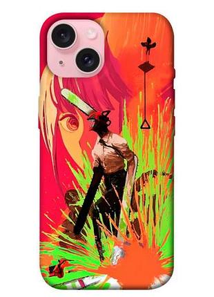 Чохол blex з картинкою anime evolution 5 для apple iphone 15 (6.1")