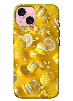 Чехол blex с картинкой лимонный взрыв для apple iphone 15 (6.1")