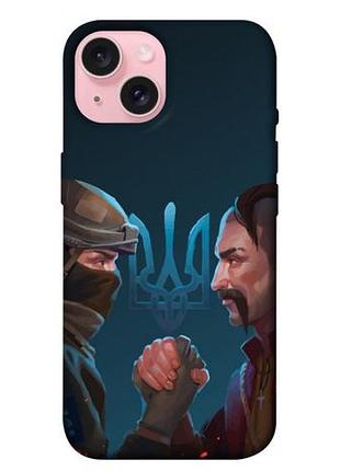 Чохол blex з картинкою зсу style 4 для apple iphone 15 (6.1")