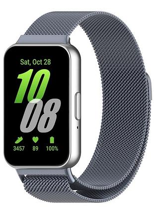 Ремешок для samsung galaxy fit 3 (r390) milanese loop space grey