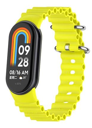 Ремінець для xiaomi mi band 8/9/10 ocean band yellow