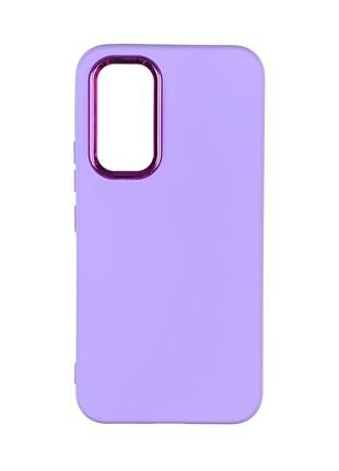 Чехол silicone cover metal frame (aa) для samsung galaxy a54 5g (a546) 39.elegant purple