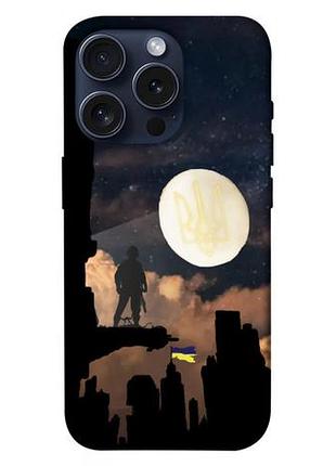 Чехол blex с картинкой зсу style 2 для apple iphone 15 pro (6.1")