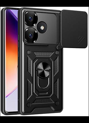 Чехол armor guard shield для xiaomi poco f6 pro 5g/redmi k70 5g/redmi k70 pro 5g black
