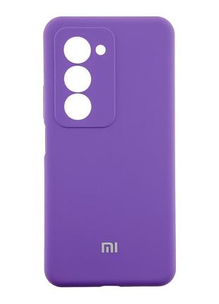 Чохол liquid silicone (aa) full camera для xiaomi redmi 15 4g 39.elegant purple