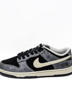 Мужские кроссовки nike sb dunk grey black beige / smb+ 🔗