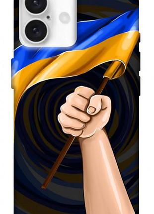 Чохол blex з картинкою флаг для apple iphone 16 (6.1")