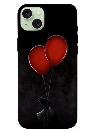 Чехол blex с картинкой красные шары для apple iphone 15 plus (6.7")