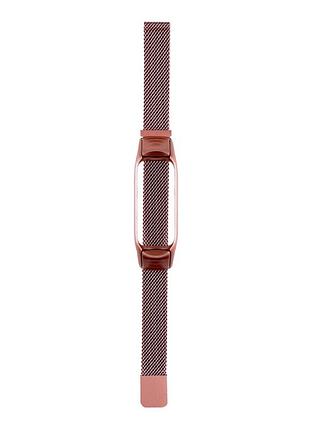 Ремінець для xiaomi mi band 3/4 milanese loop bordo