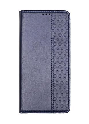 Чехол-книжка chess skin для xiaomi redmi note 12s dark blue