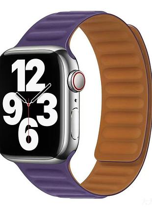 Ремешок для apple watch magnetic silicone 38/40/41 mm dark cherry