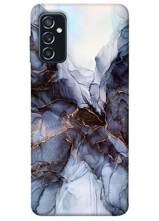 Чехол blex черно-белый мрамор для samsung galaxy m52