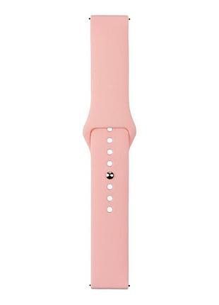 Ремешок универс 20mm silicone original button design для samsung/amazfit/huawei pink