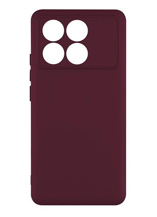 Чохол silicone cover full camera (a) для xiaomi poco x6 pro 5g 42.maroon