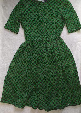 Платье вязаное зелёное musthave