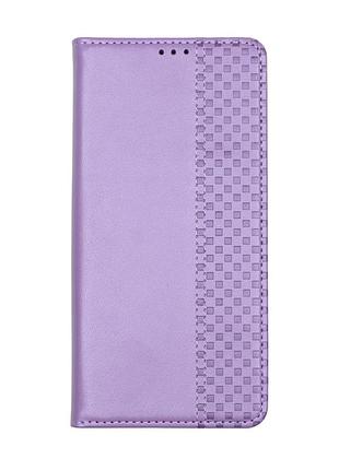 Чехол-книжка chess skin для xiaomi redmi note 12s light purple