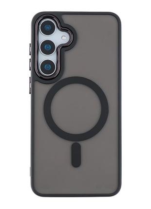 Чохол tpu+pc space magnetic color with magsafe для samsung galaxy s24+ 5g (s926) black