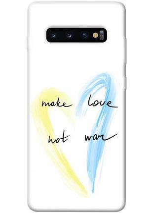 Чехол blex make love not war для samsung galaxy s10+
