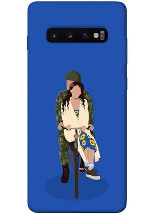 Чехол blex военная парочка для samsung galaxy s10+