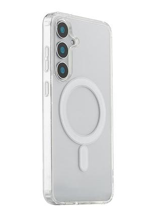 Чохол tpu clear case with magsafe для samsung galaxy s24 5g (s921) transparent