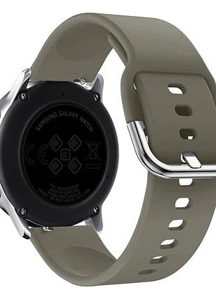 Ремешок универс 22mm silicone original design для samsung/amazfit/huawei olive green