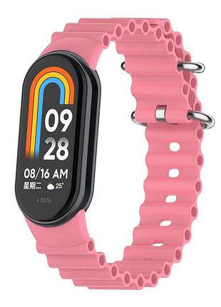 Ремінець для xiaomi mi band 8/9/10 ocean band pink