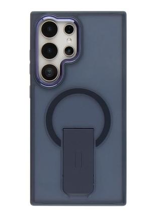 Чохол tpu+pc flexguard magnetic ring stand для samsung galaxy s24 fe 5g (s721) blue