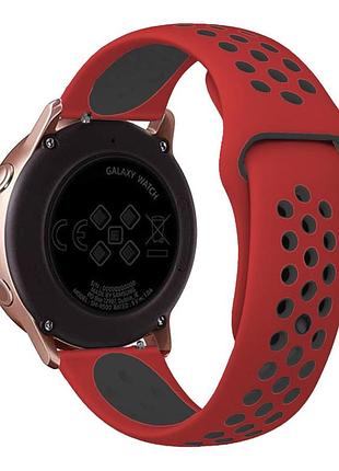 Ремешок универс 20mm n sport для samsung/amazfit/huawei red/black