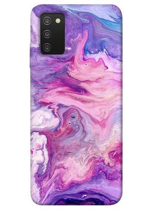 Чехол blex розовый мрамор 2 для samsung galaxy a03s, розовый