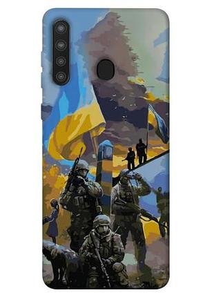 Чохол blex патріотичний 3 для samsung galaxy a21