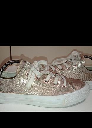 Брендовые кожаные мягкие кеды converse all star.