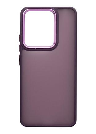 Чохол tpu+pc space ii color matte для xiaomi poco m6 pro 4g dark purple