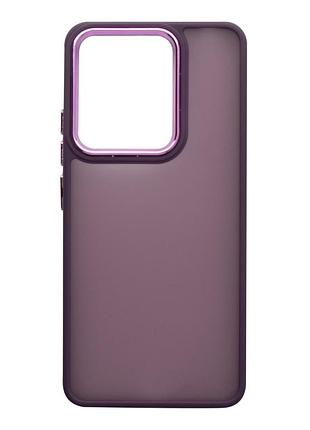 Чохол tpu+pc space ii color matte для xiaomi redmi note 13 pro 5g/poco x6 5g dark purple