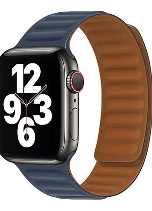 Ремешок для apple watch magnetic silicone 38/40/41 mm midnight blue