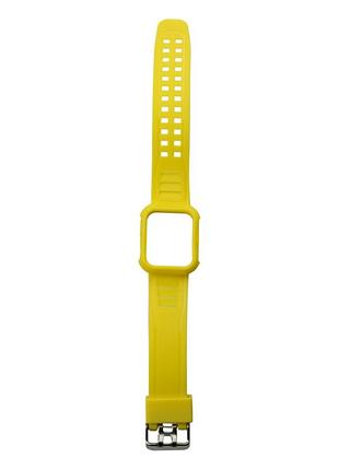 Ремешок для apple watch band silicone shine + protect case 40/41 mm yellow