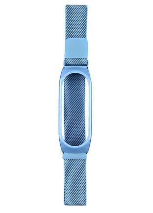 Ремінець для xiaomi mi band 3/4/5/6 milanese loop blue