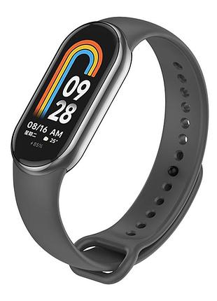 Ремінець для xiaomi mi band 8/9/10 original design dark grey