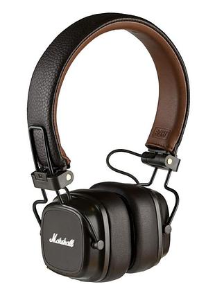 Блютуз стерео гарнитура marshall major iv original series 1:1 ( чип jerry ) коричневый