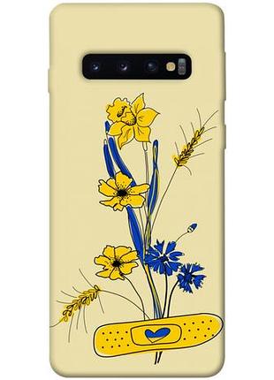 Чехол blex украинские цветочки для samsung galaxy s10
