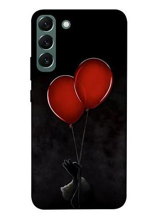 Чехол blex красные шары для samsung galaxy s22+, красный