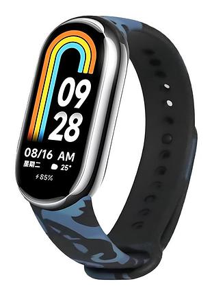 Ремінець для xiaomi mi band 8/9/10 сamouflage blue