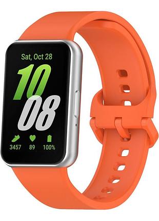 Ремінець для samsung galaxy fit 3 (r390) silicone orange