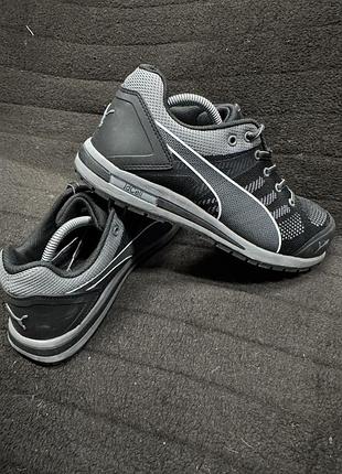 Кроссовки мужские с твердым передком puma elevate knit black low