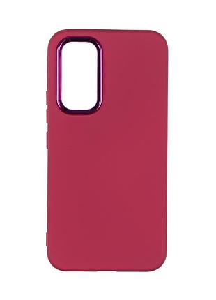 Чехол silicone cover metal frame (aa) для samsung galaxy a54 5g (a546) 42.maroon