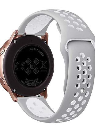 Ремешок универс 22mm n sport для samsung/amazfit/huawei grey/white