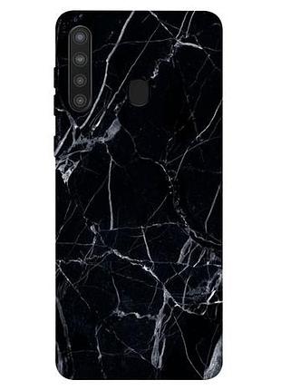 Чехол blex черный мрамор 3 для samsung galaxy a21