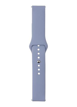 Ремешок универс 20mm silicone original button design для samsung/amazfit/huawei lavander grey